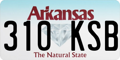 AR license plate 310KSB