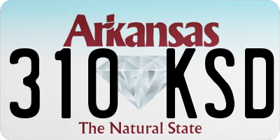 AR license plate 310KSD