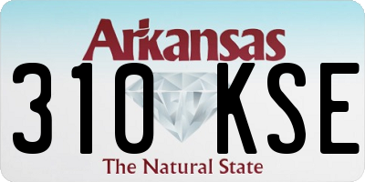 AR license plate 310KSE