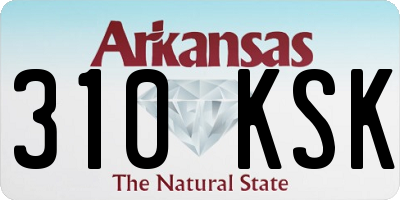 AR license plate 310KSK