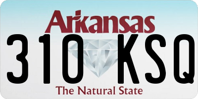 AR license plate 310KSQ