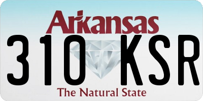 AR license plate 310KSR