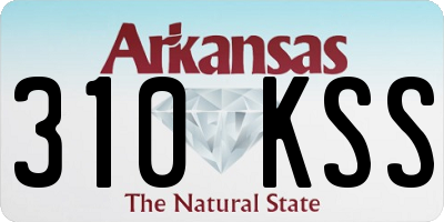 AR license plate 310KSS
