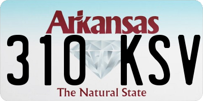 AR license plate 310KSV