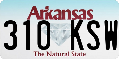 AR license plate 310KSW