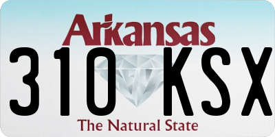 AR license plate 310KSX
