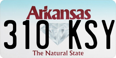 AR license plate 310KSY