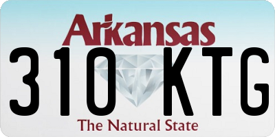 AR license plate 310KTG