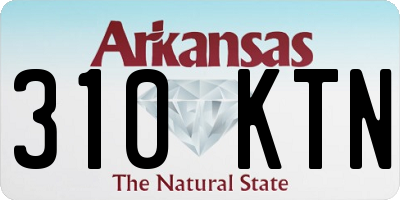 AR license plate 310KTN