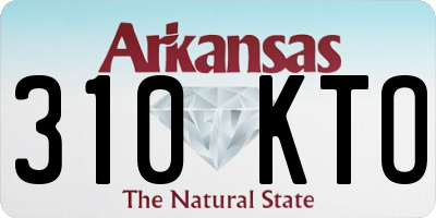 AR license plate 310KTO