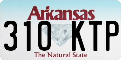 AR license plate 310KTP