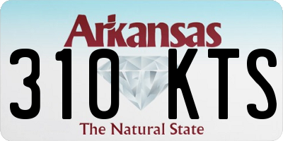 AR license plate 310KTS