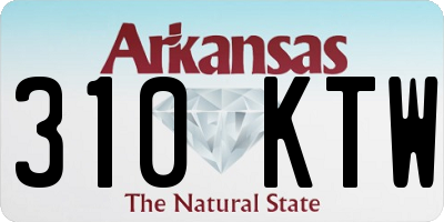 AR license plate 310KTW