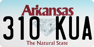 AR license plate 310KUA