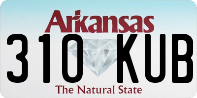 AR license plate 310KUB