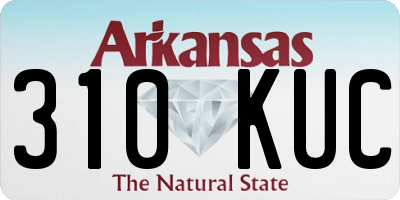 AR license plate 310KUC