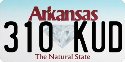 AR license plate 310KUD