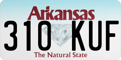 AR license plate 310KUF