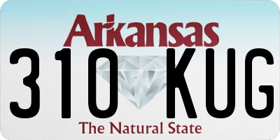 AR license plate 310KUG