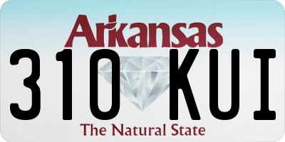 AR license plate 310KUI