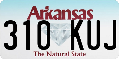 AR license plate 310KUJ