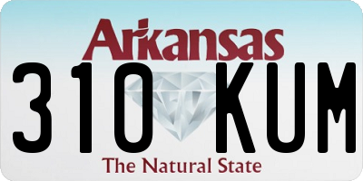 AR license plate 310KUM