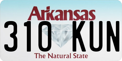AR license plate 310KUN