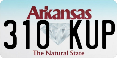AR license plate 310KUP