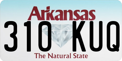 AR license plate 310KUQ