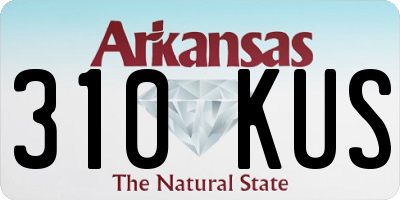 AR license plate 310KUS