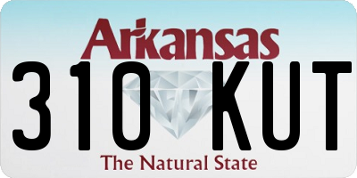AR license plate 310KUT