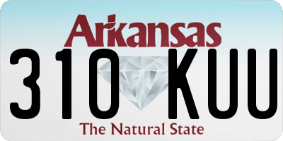 AR license plate 310KUU
