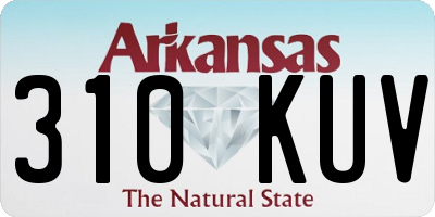 AR license plate 310KUV