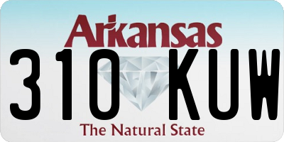 AR license plate 310KUW