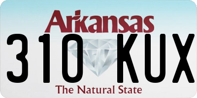 AR license plate 310KUX