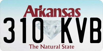 AR license plate 310KVB