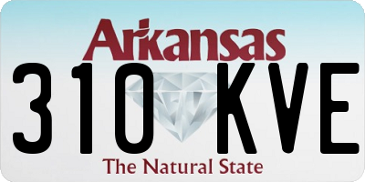 AR license plate 310KVE