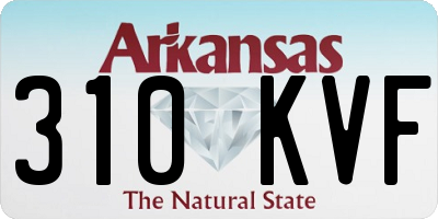 AR license plate 310KVF