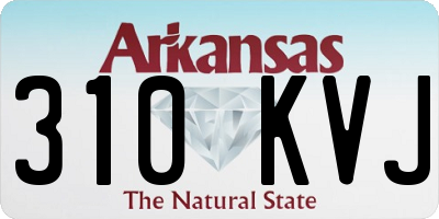 AR license plate 310KVJ
