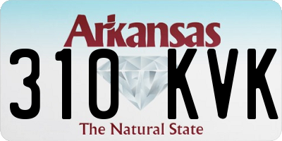 AR license plate 310KVK
