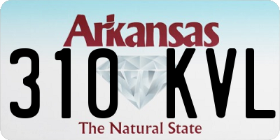 AR license plate 310KVL