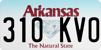 AR license plate 310KVO