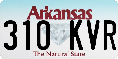 AR license plate 310KVR