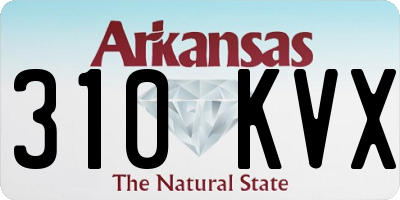 AR license plate 310KVX