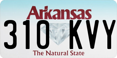 AR license plate 310KVY