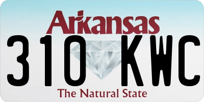 AR license plate 310KWC