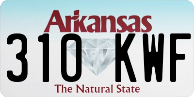 AR license plate 310KWF