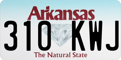 AR license plate 310KWJ