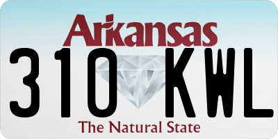 AR license plate 310KWL