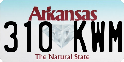 AR license plate 310KWM